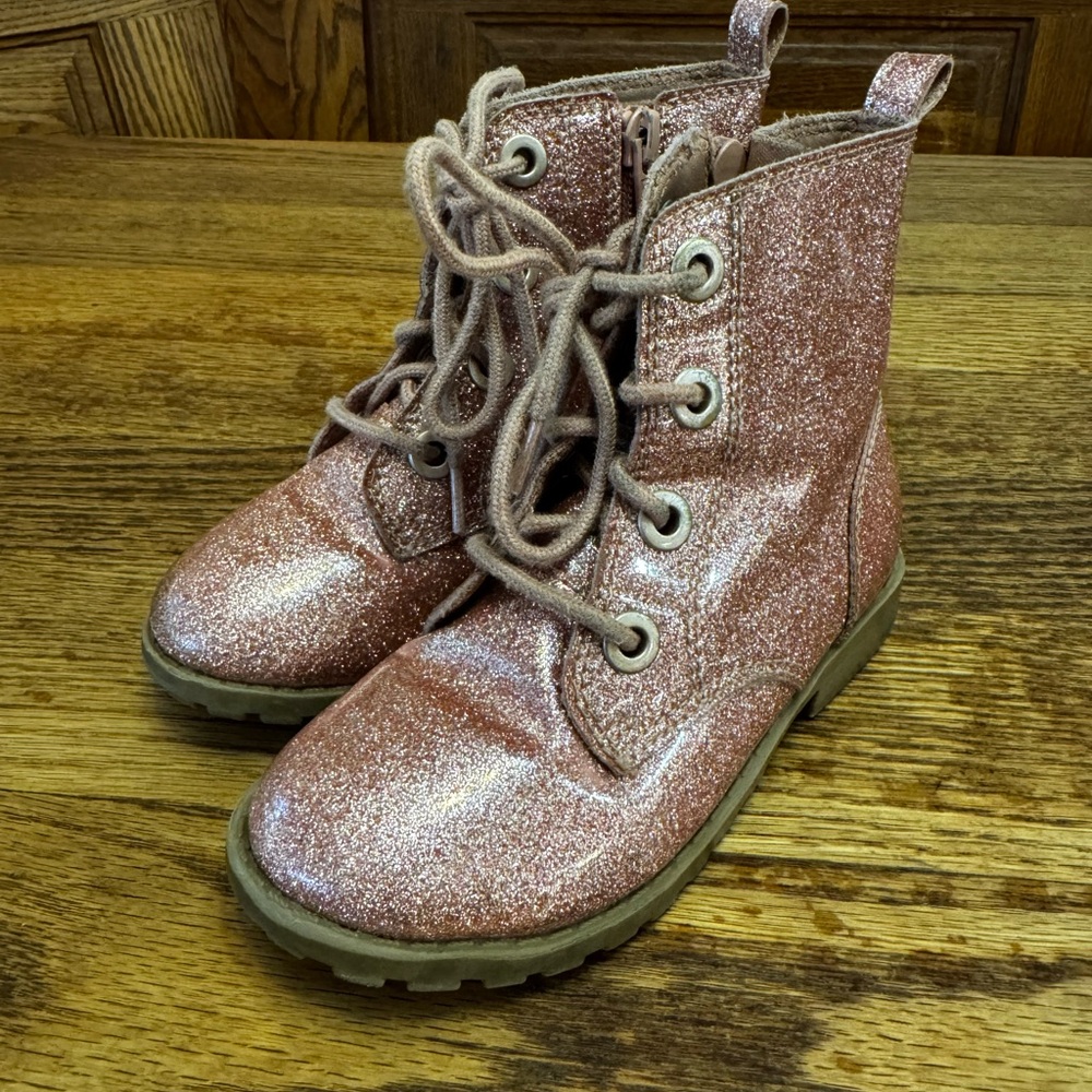 Sparkly Pink Kids Boots- Size 9C